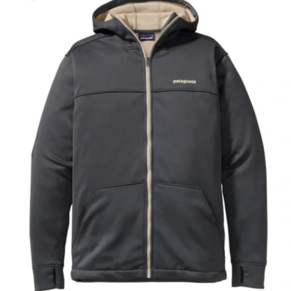 Patagonia Slopestyle Hoody / Jacket, Full Zip, Gray/Tan, Men’s XL